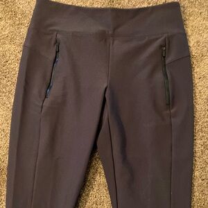 ATHLETA BROWNISH/PLUM ATHLETIC JOGGER. HUGS YOUR BODY. NICE PANTS! SIZE M. NWOT